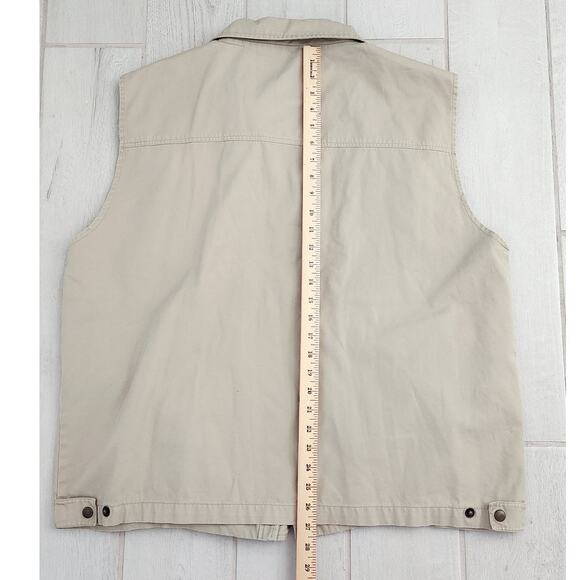 TravelSmith Fishing Hiking Vest Men's XL Snap Pockets Outdoor Zip Safari Utility - Picture 7 of 8